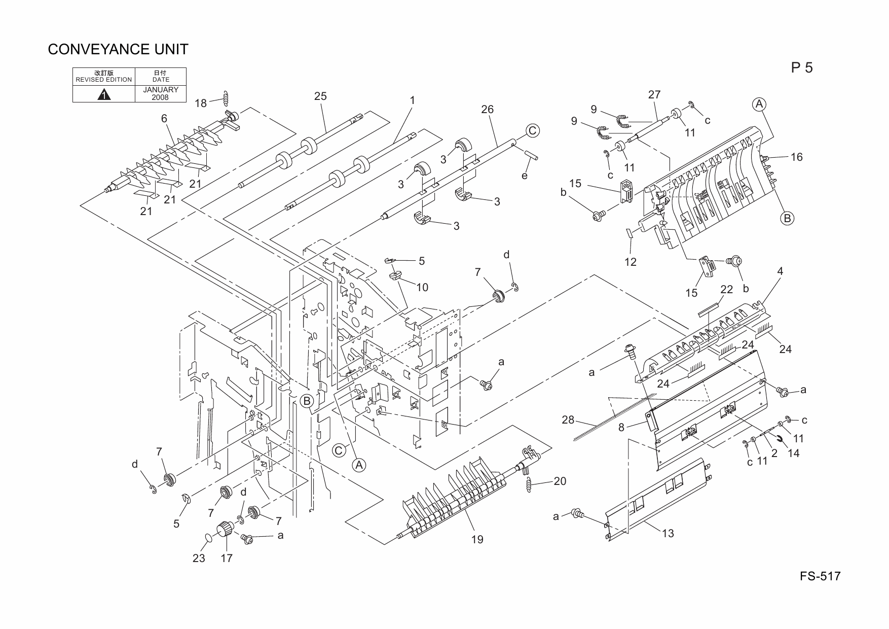 Konica-Minolta Options FS-517 A07R Parts Manual-2